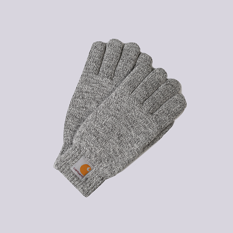  серые перчатки Carhartt WIP Scott Gloves I015530-grey ht/wax - цена, описание, фото 1